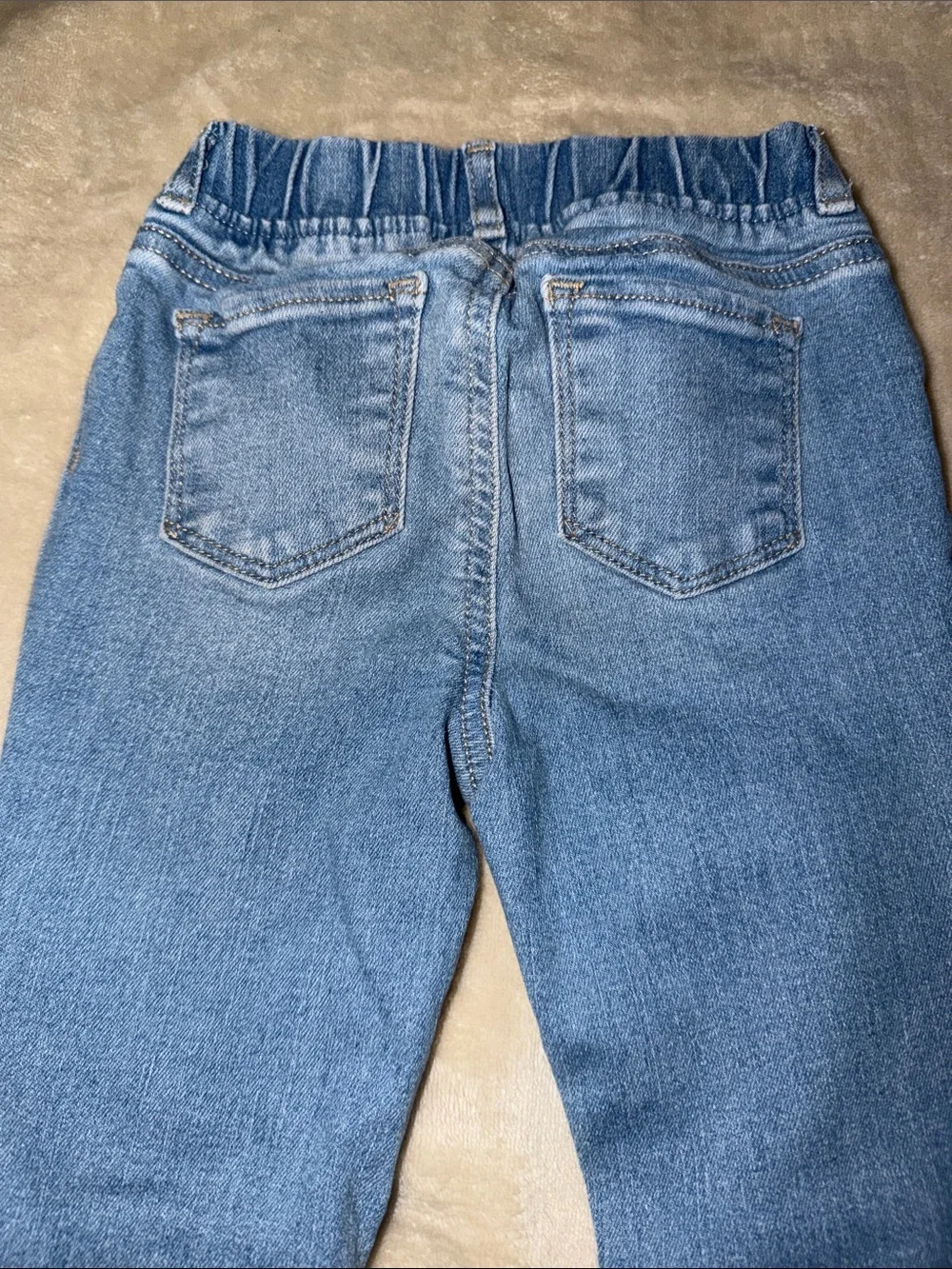 GAP Light Blue Girls' Denim Jeggings with Elastic Waist